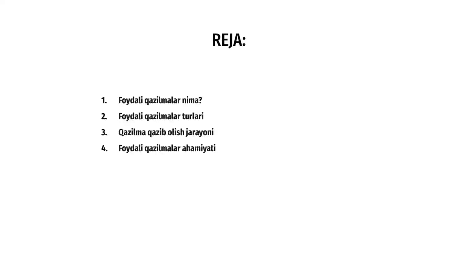 Foydali qazilmalar haqida umumiy malumotlar 2