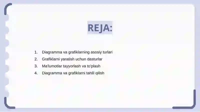 Diagramma va girafiklar bilan ishlash 2