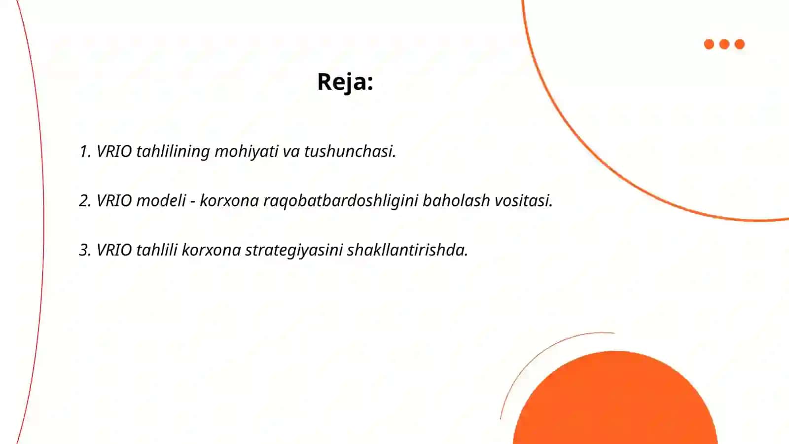 VRIO tahlili va uni korxona uchun ahamiyati 2