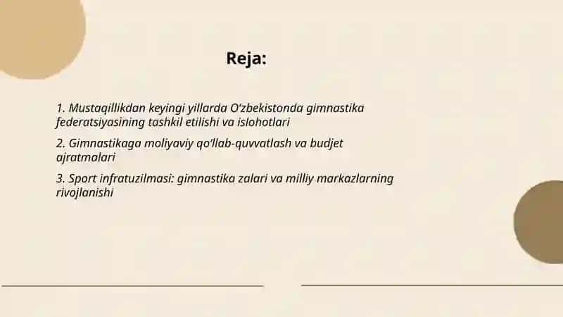 Mustaqillikdan keyingi davrda gimnastika rivojlanishi 2