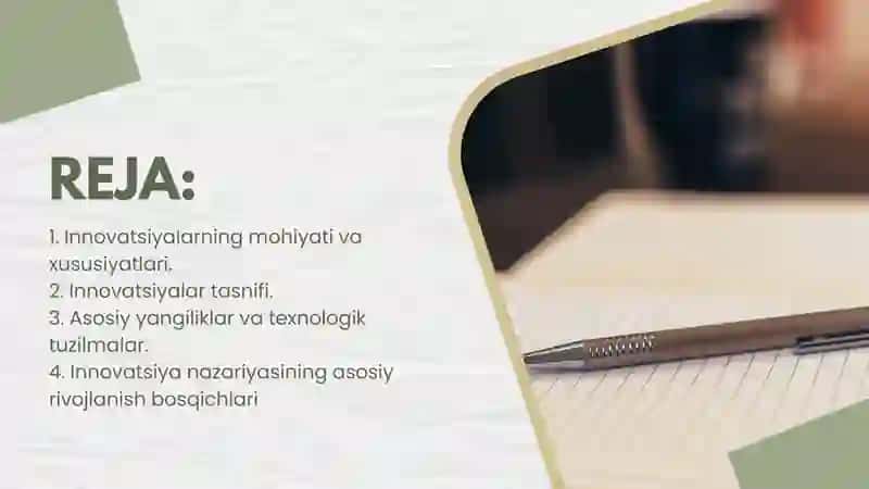 Innovatsiyalarning mohiyati va xususiyatlari | INNOVATSION IQTISODIYOT FANINING BOSHQA FANLAR BILAN ALOQASI 2