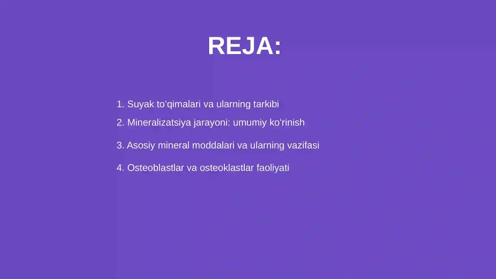 Suyak toʻqimalarni mineralishuvi va ularni tartibga solinishi 2