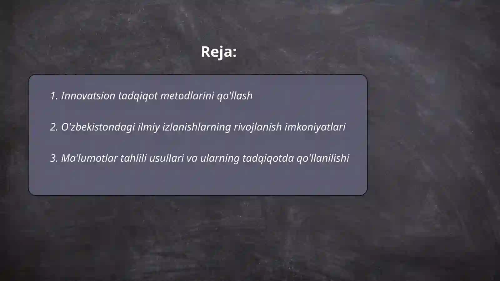 Innovatsion tadqiqot metodlari 2