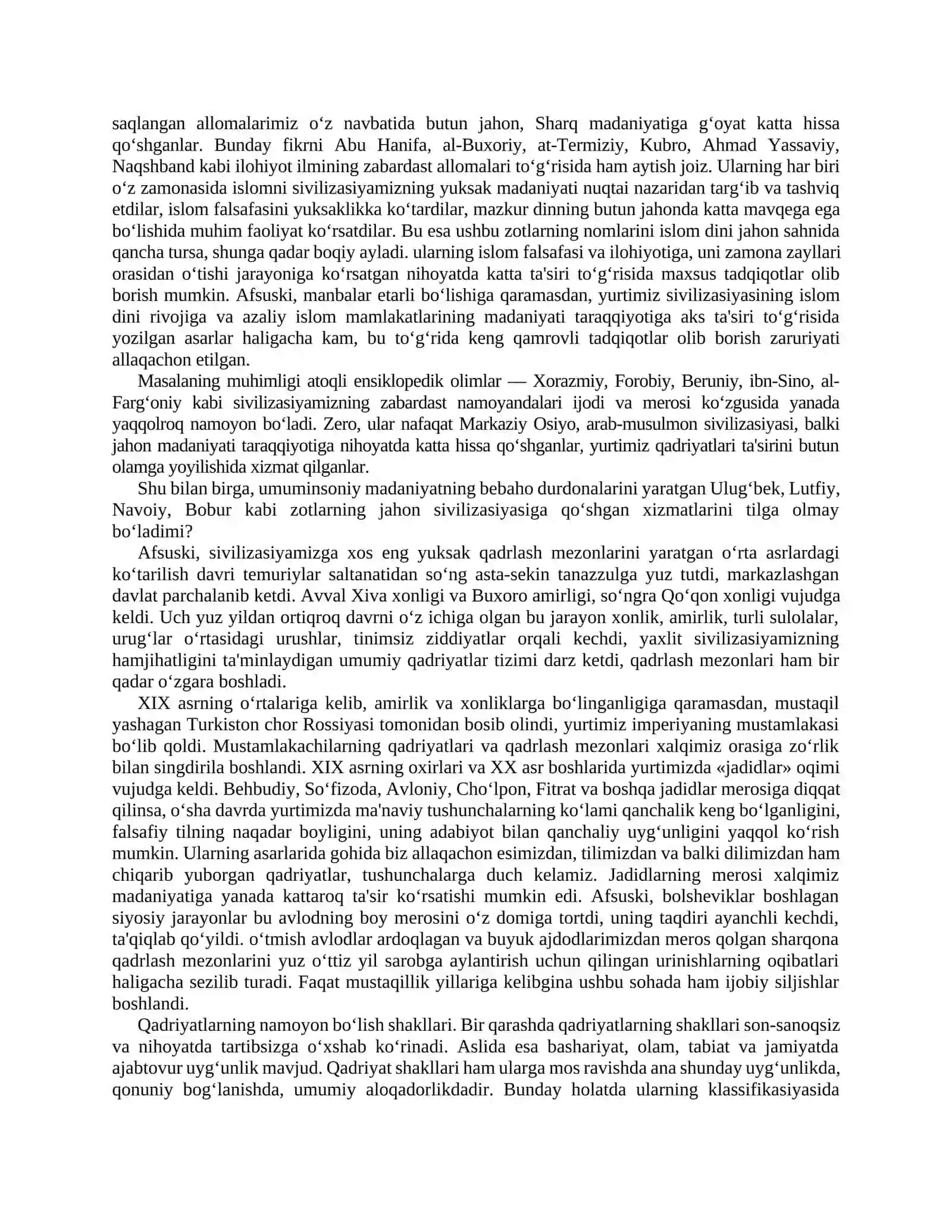 10-mavzu. Qadriyatlar falsafasi (Aksiologiya) 2