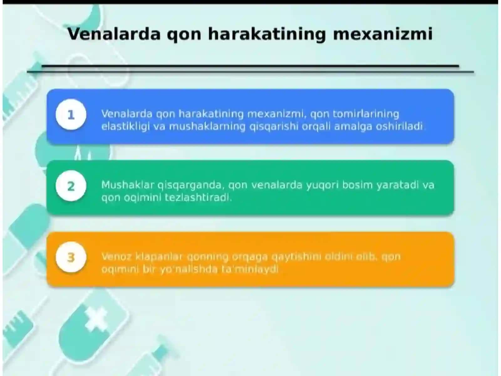 VENALARDA QON AYLANISHI 2