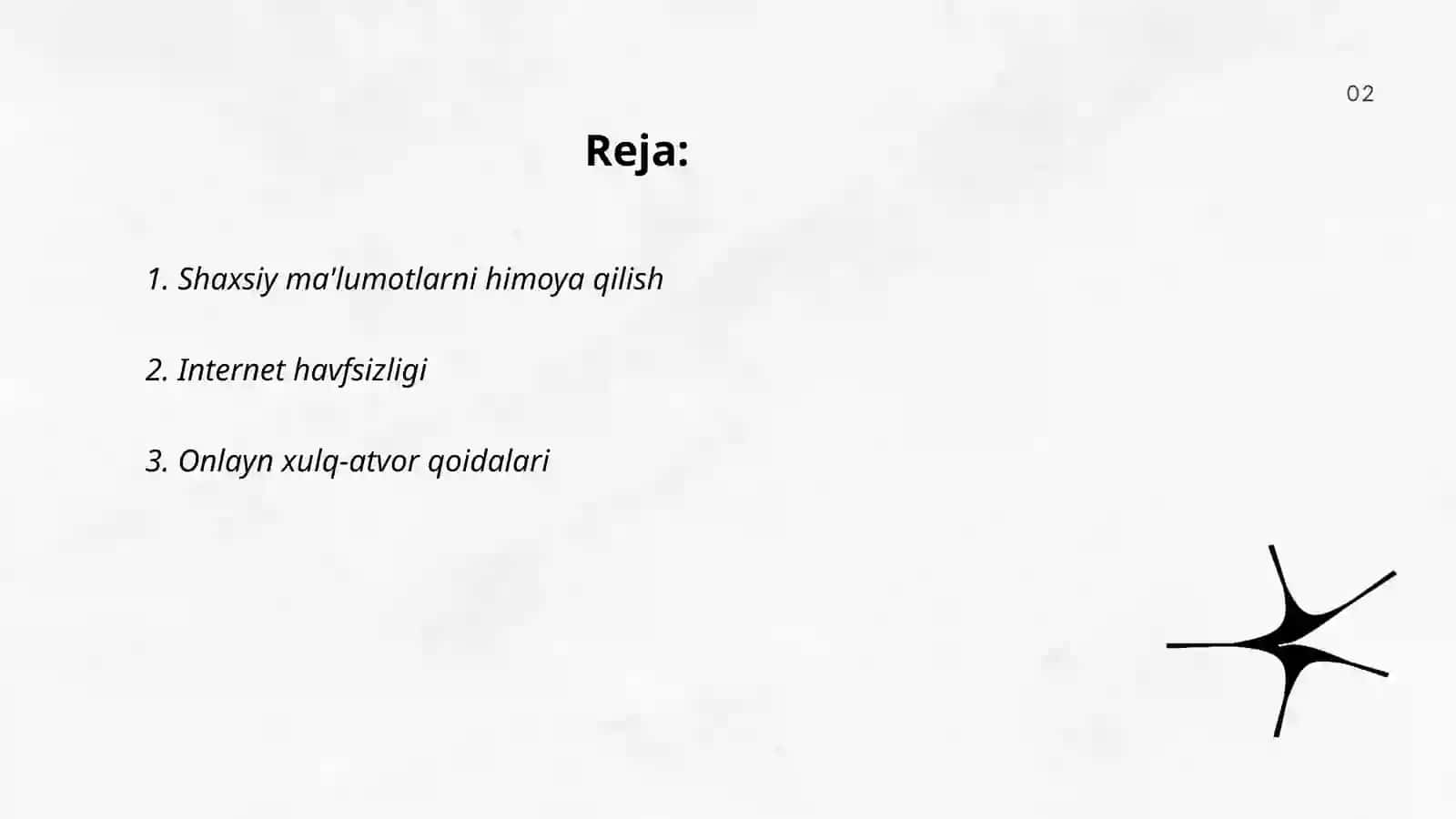 Tarmoq odob axloqi.(lnfoetika) 2