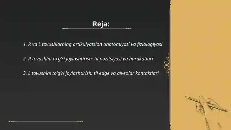 R va L tovushlarni pastanovka qilish 2