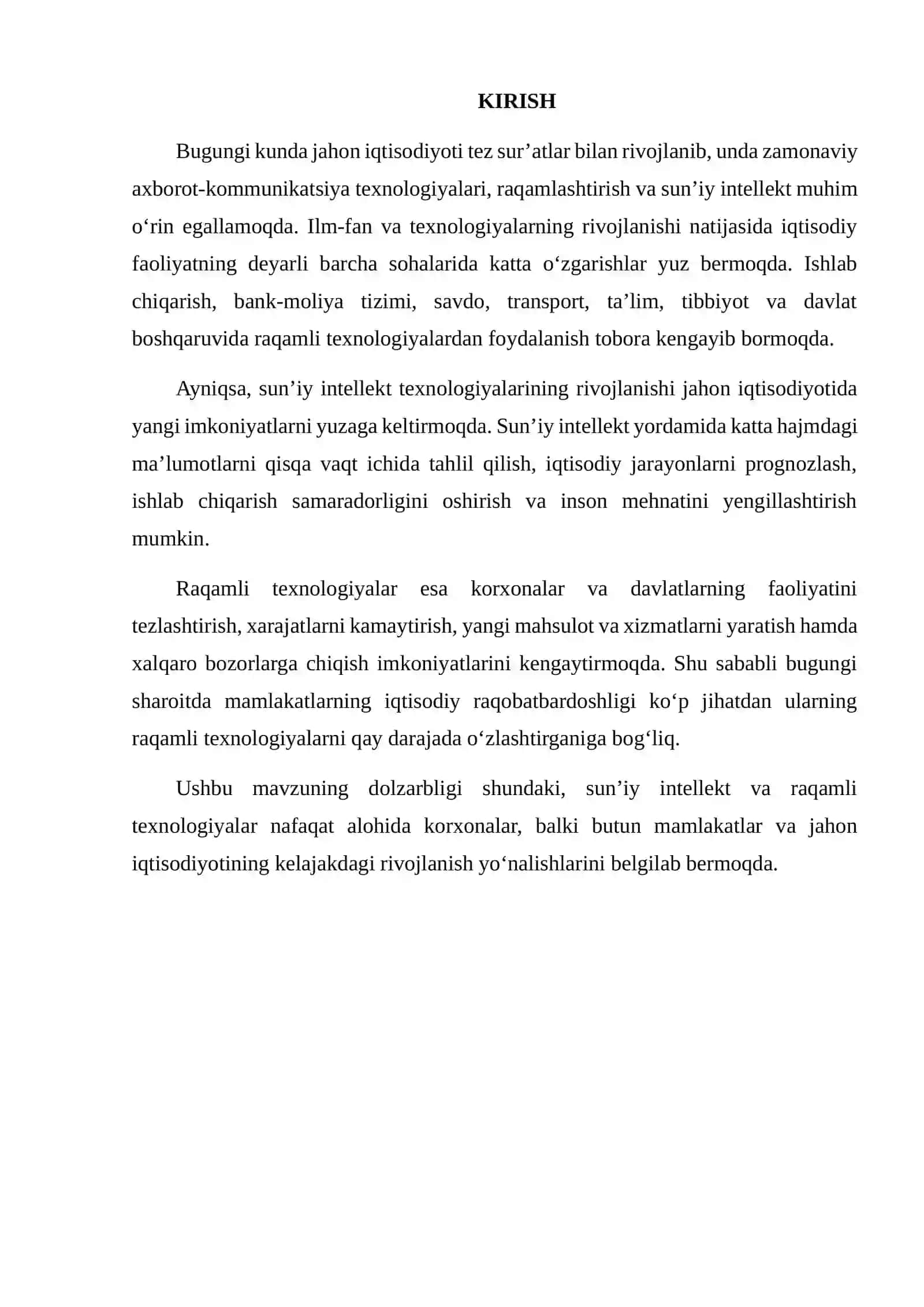 JAHON IQTISODIYOTIDA SUN’IY INTELLEKT VA RAQAMLI TEXNOLOGIYALARNING AHAMIYATI 2