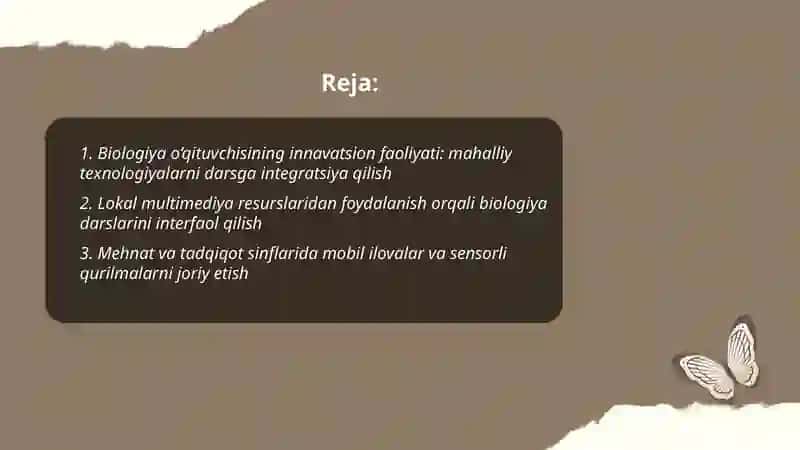 Biologiya o‘qituvchisining innavatsion faoliyati 2