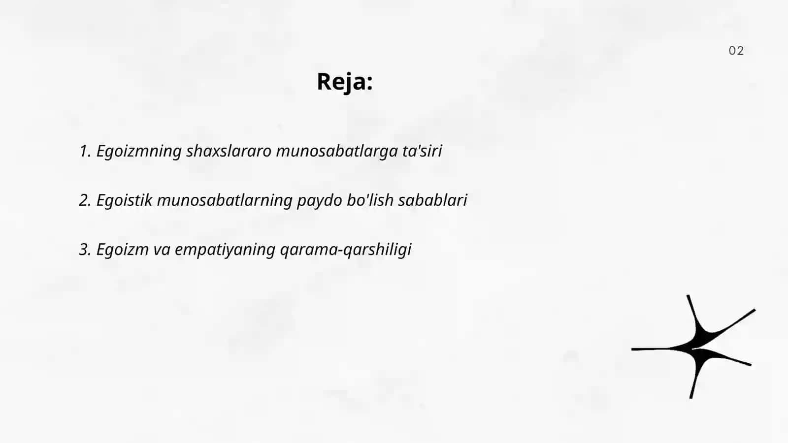 Egoizm va empatiya munosabatlari 2
