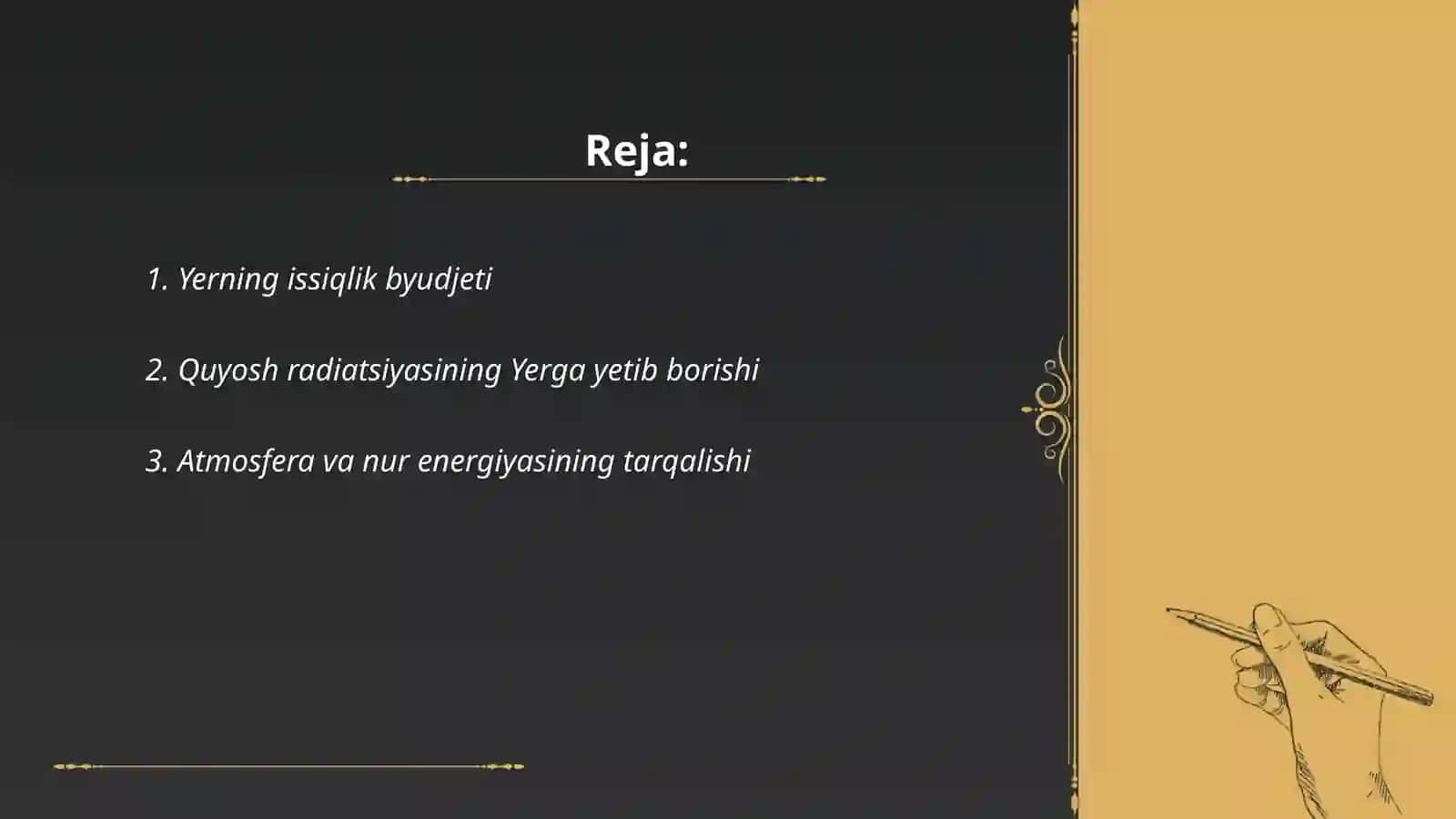 Yer sirti va atmosferaning issiqlik balansi 2