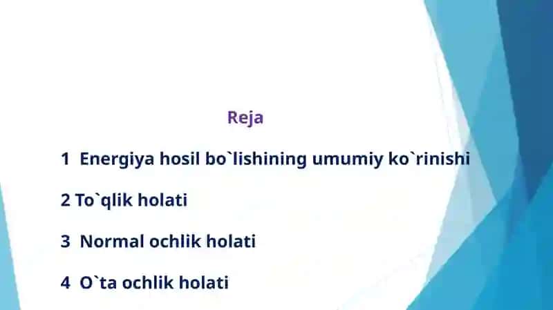 Umumiy energiya almashinuvi 2