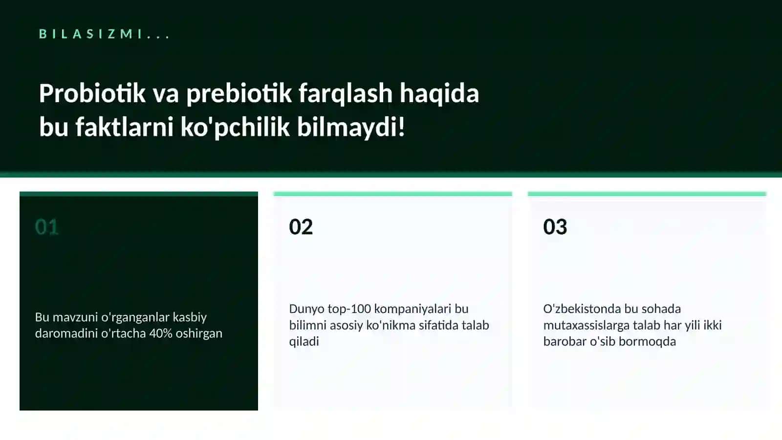 Probiotik va prebiotik farqlash 2