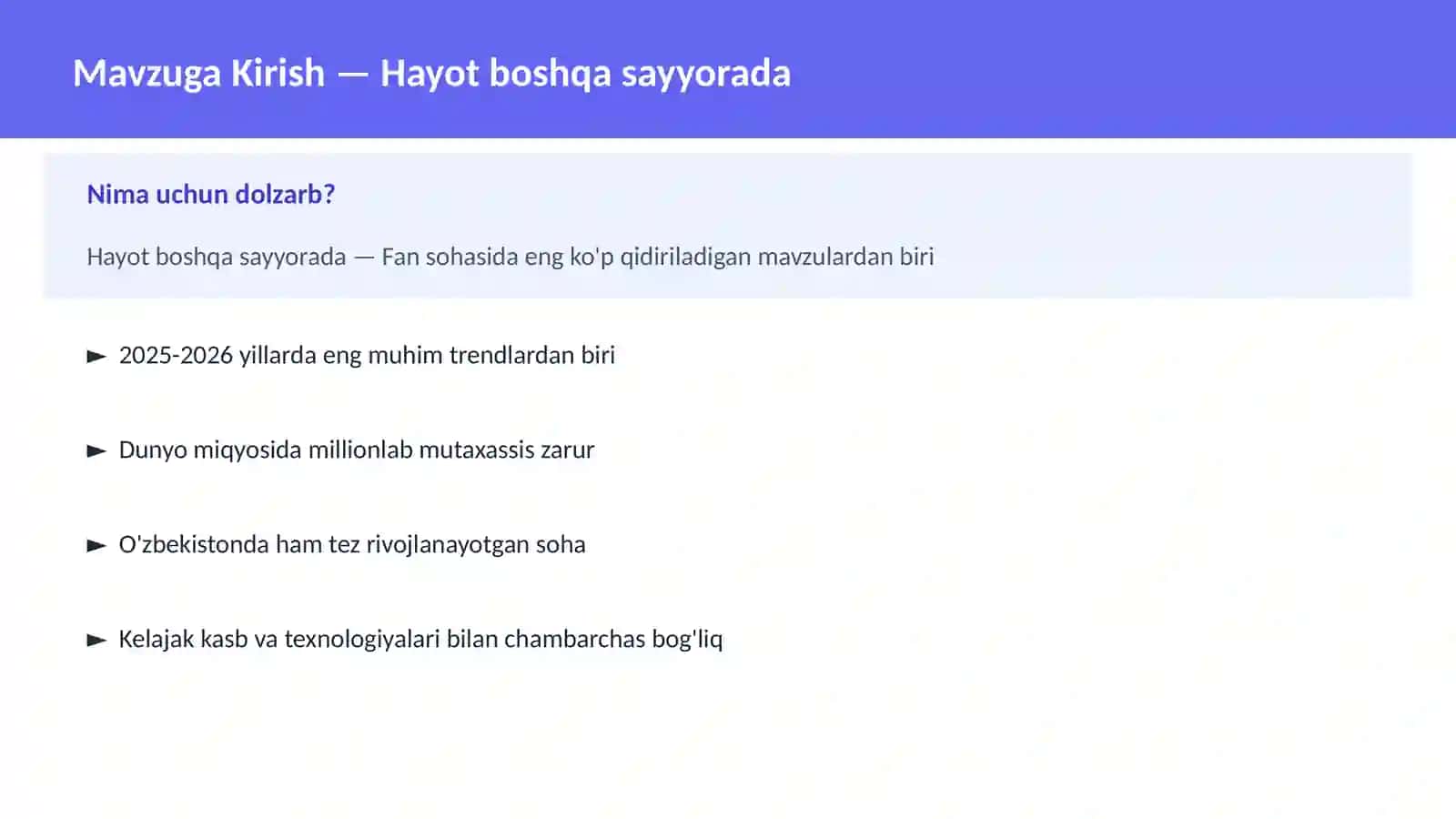 KOSMOSNI TADQIQ 2