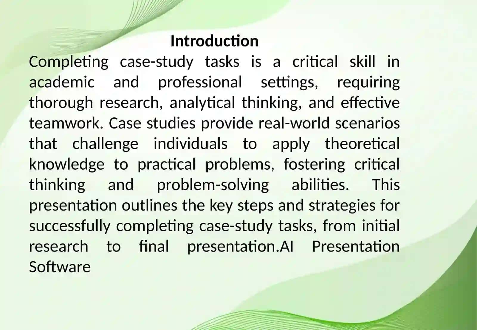 Completing Case-Study Tasks 2
