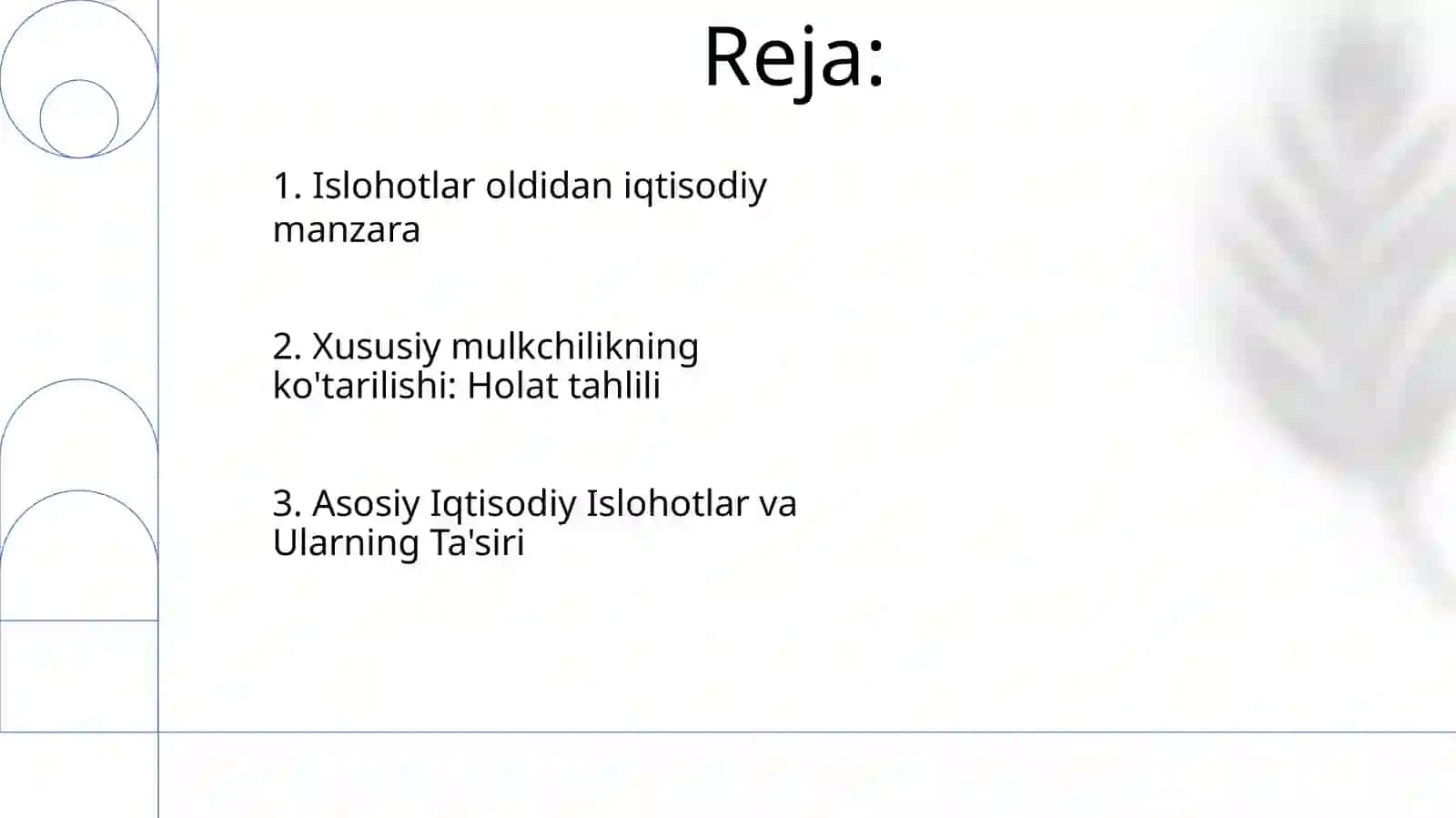 Iqtisodiy islohotlar xususiy mulchilikning shakilanishi 2