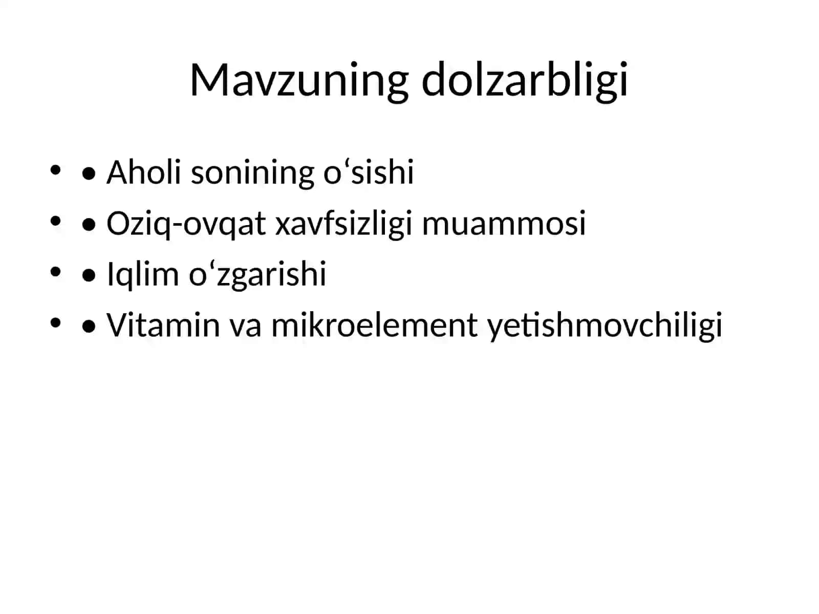 Transgen o‘simliklar va ularning ozuqaviy ahamiyati 2