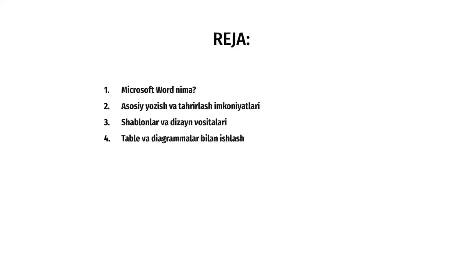 Microsoft Word dasturi 2