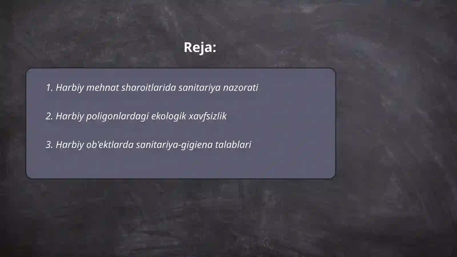Harbiy mehnat sharoitlarining sanitariya nazorati. Ommaviy kirgin kurollari ishlatilganda suv va ozik-ovqatni gigienik ekspertiza gilish 2