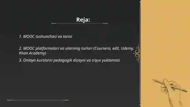 MOOC tushunchasi va tarixi 2