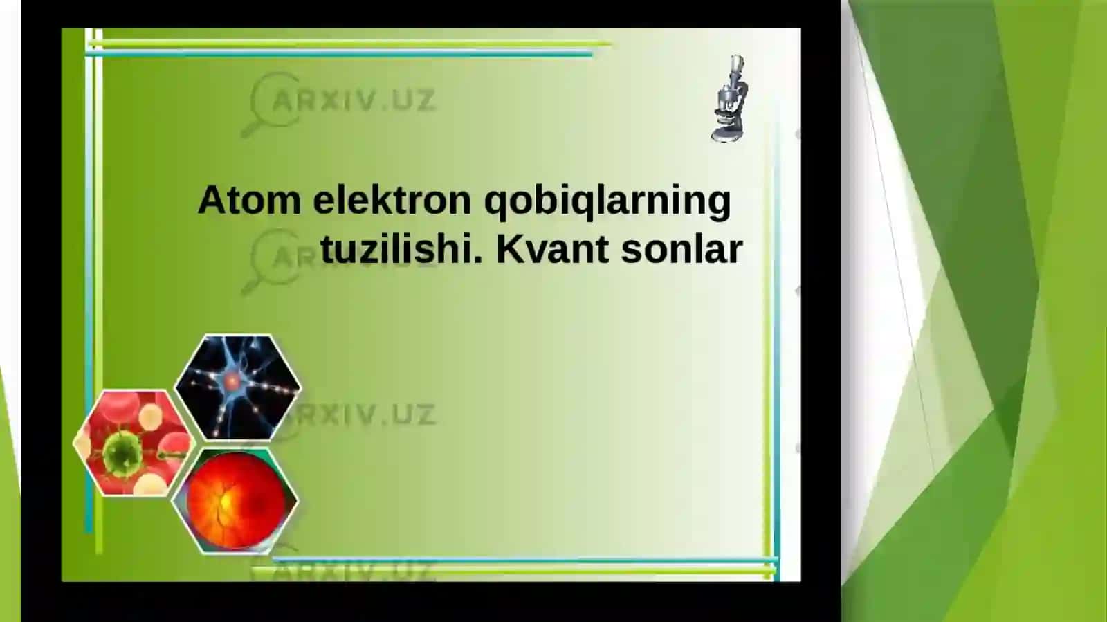 KVANT SONLAR PAULI PRINSIPI MENDELEVNING DAVRIY SISTEMASI 2