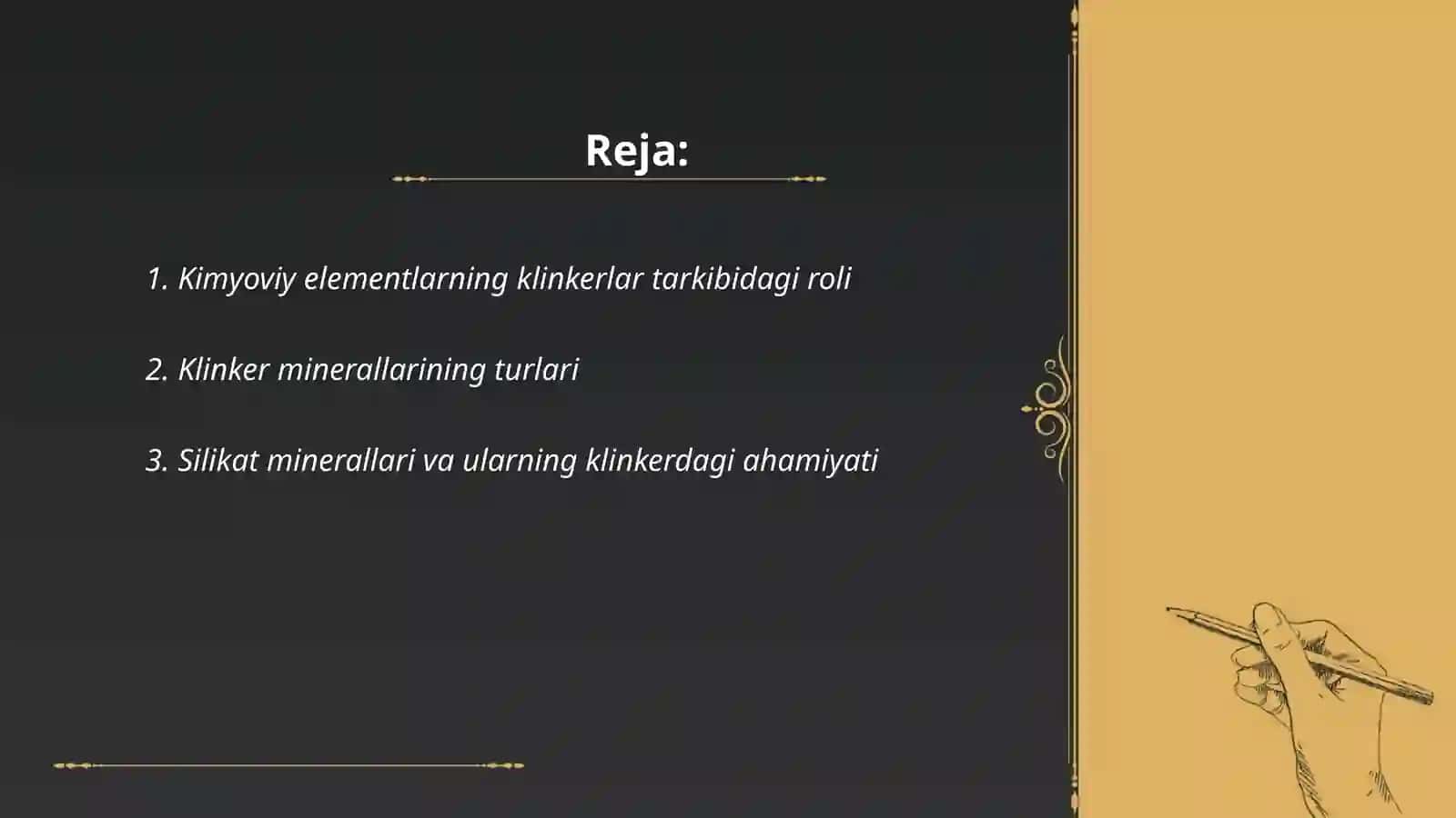Klinkerning kimyoviy va minerologik tarkibi 2