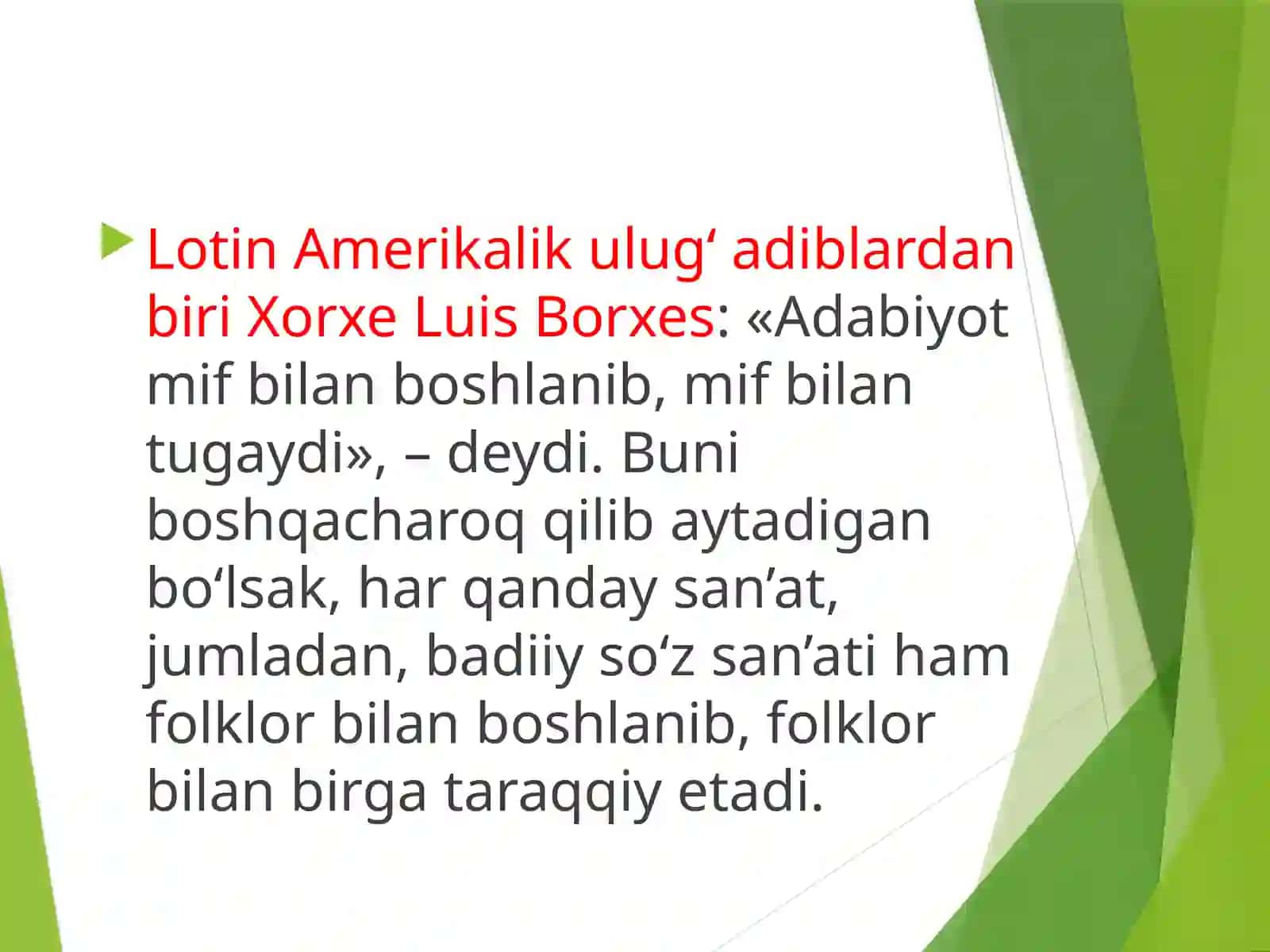 Mif va badiiy ijod 2