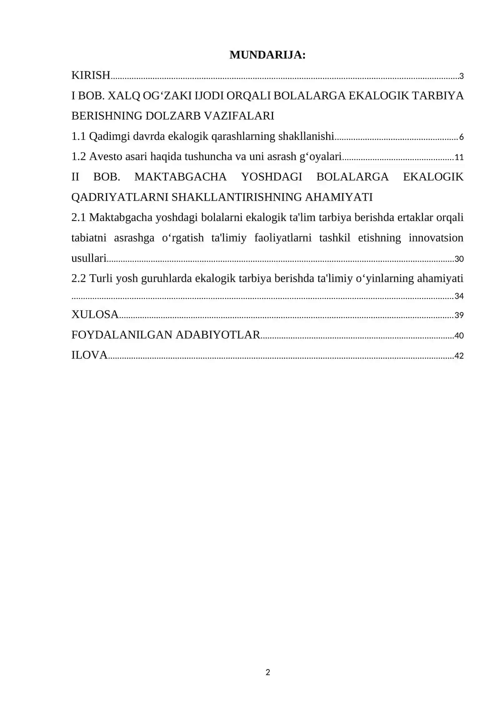 TABIAT BILAN TANISHTIRISH METODIKASI FANIDAN “AVESTO”DA TABIATNI ASRASH HAQIDA FIKRLAR VA ULARNING TARBIYAVIY AHAMIYATI 2