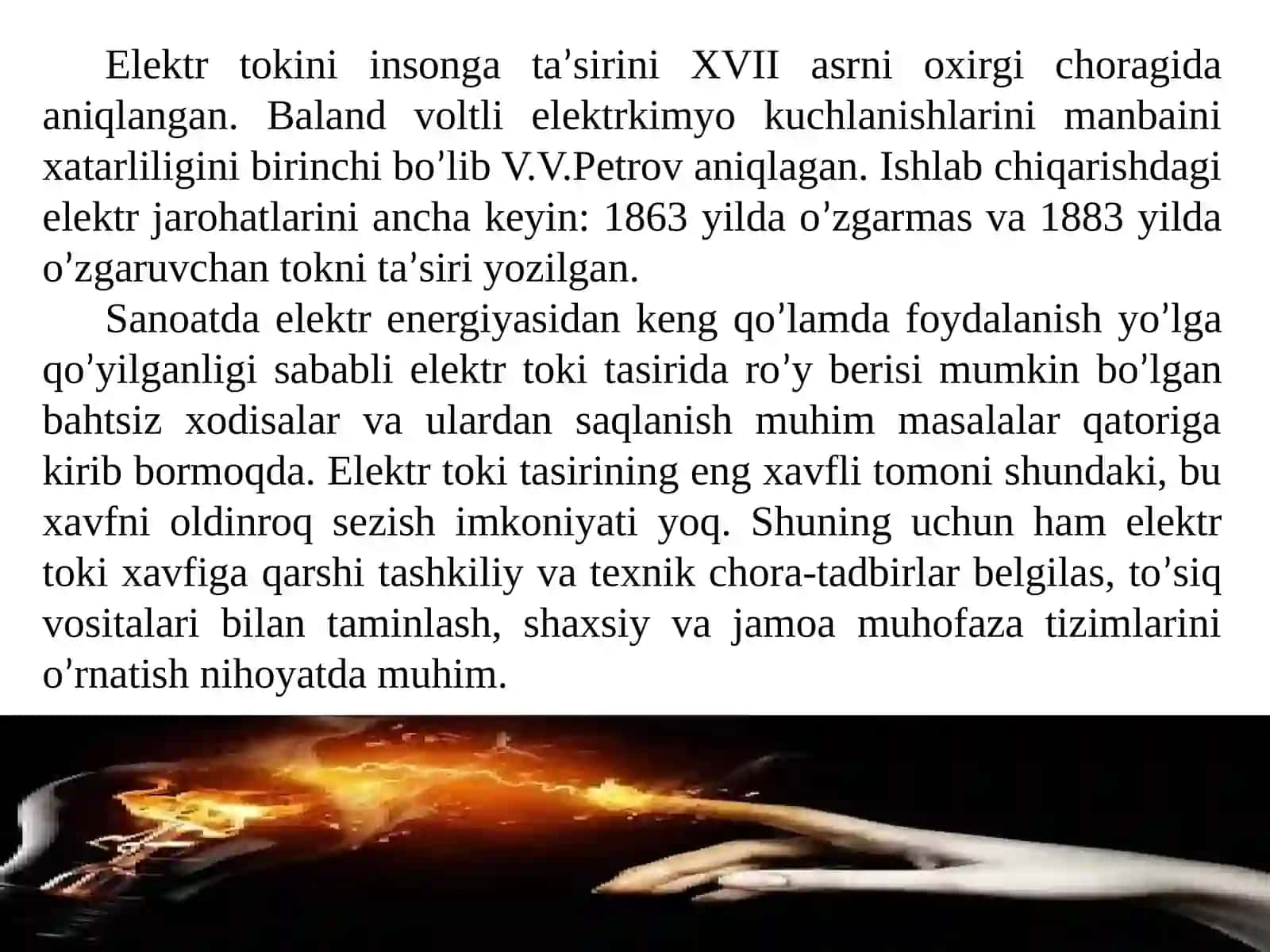 Amaliymashg’ulotElektr uskunalarida xavfsizlik choralari 2
