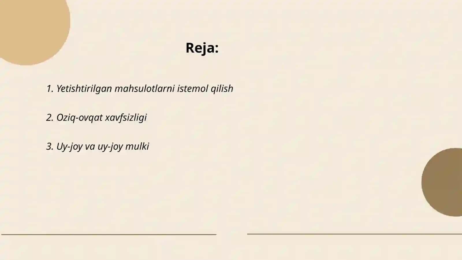 Yetishtirilgan mahsulotlarni iste'mol qilish 2