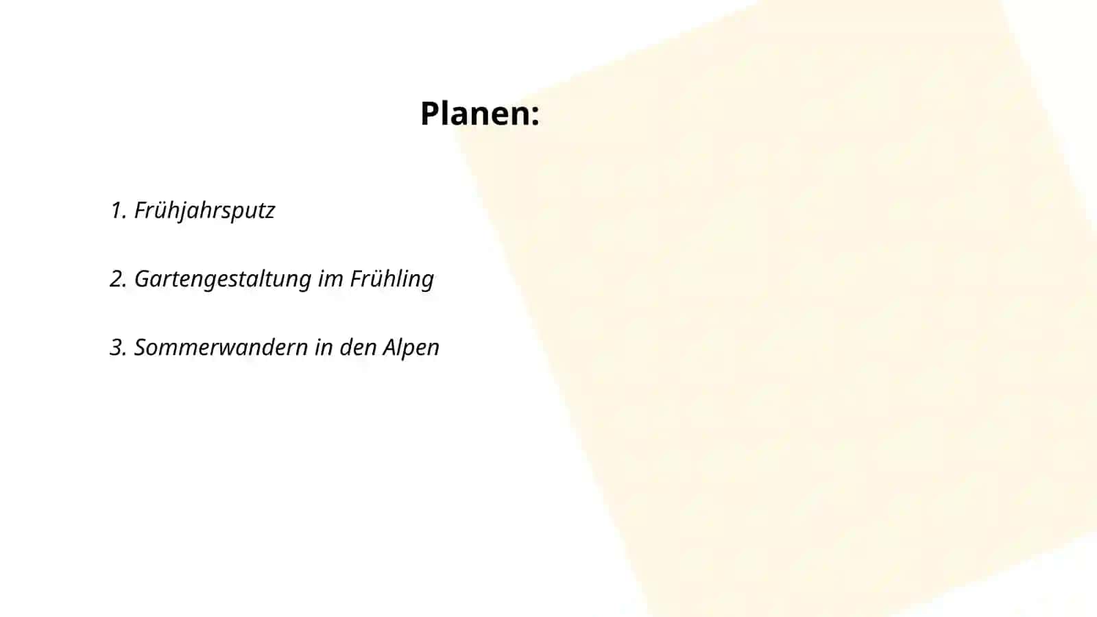 Hobbys und jahreszeiten 2