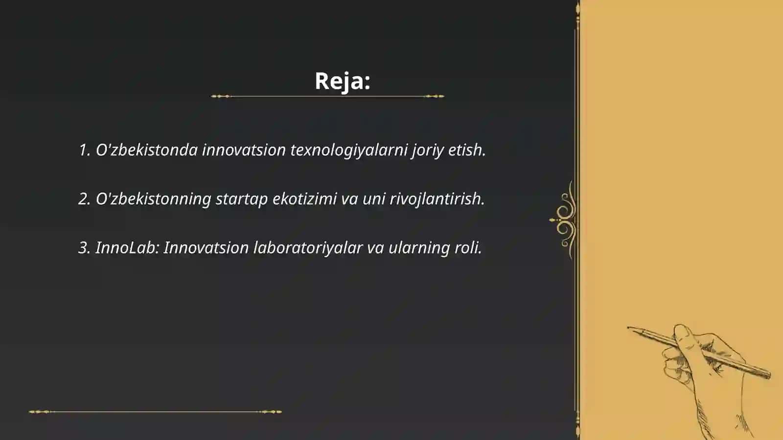 O'zbekistoning inavatsiyalar denomikz tahlili 2