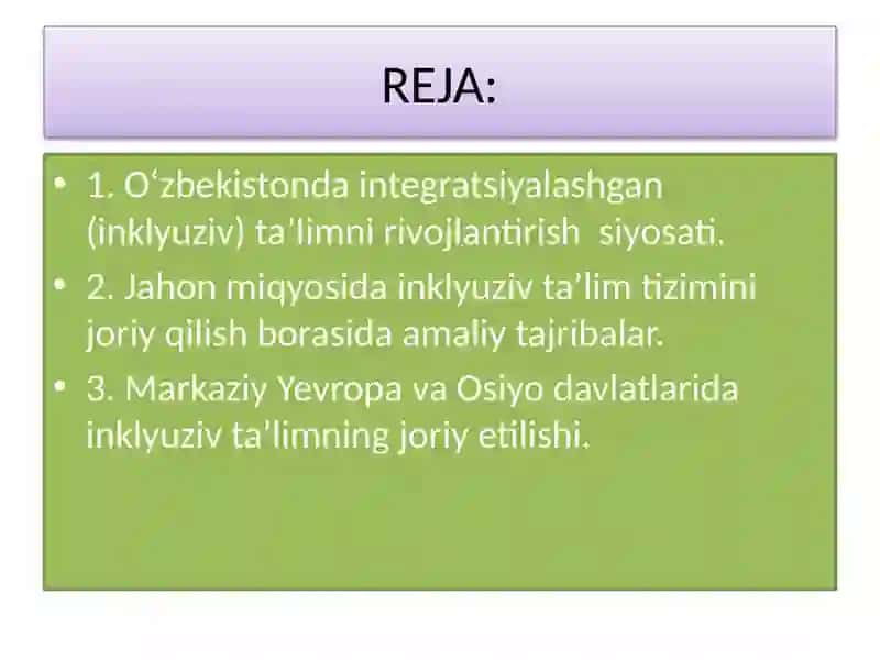 Inklyuziv ta’limning huquqiy asoslari 2
