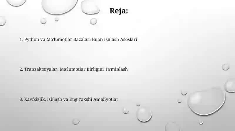 Python va Ma'lumotlar Bazalari Bilan Ishlash Asoslari 2