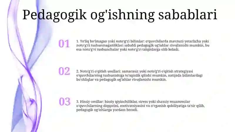 Pedagogik Og‘Ish:Sabablari Va Uni Korreksiyalash. Me’Yordan Xulqiy Og‘Ishni Korreksiyalashga Pedagogik Yondashish 2