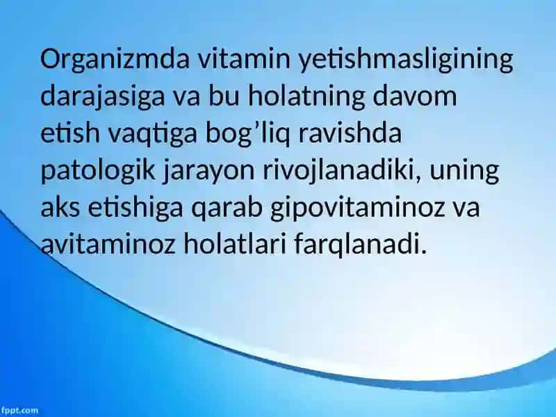 GIPO VA AVITAMINOZ 2