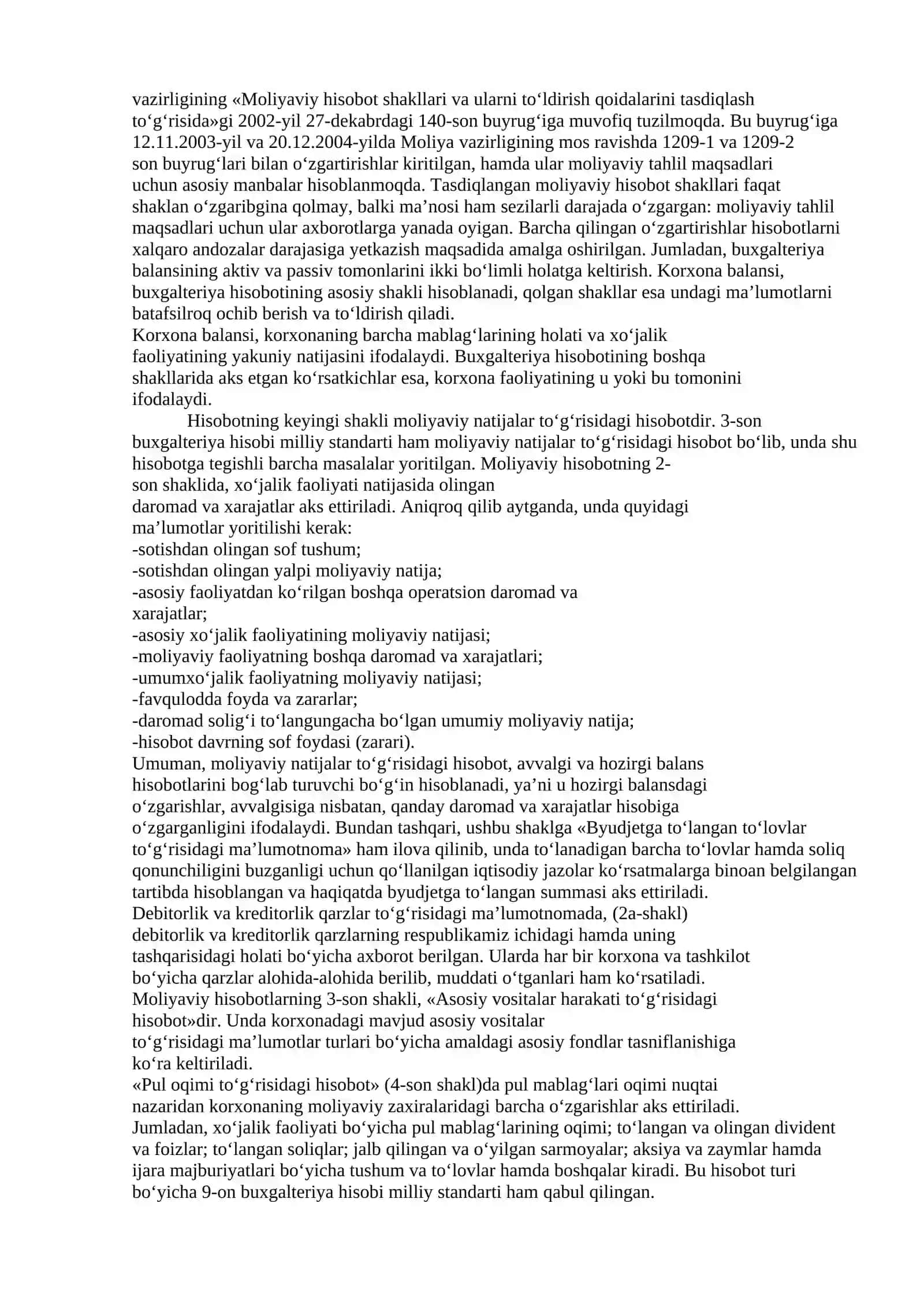 Moliyaviy xisobni yuritish va hisobotini tuzishni tashkil etish 2