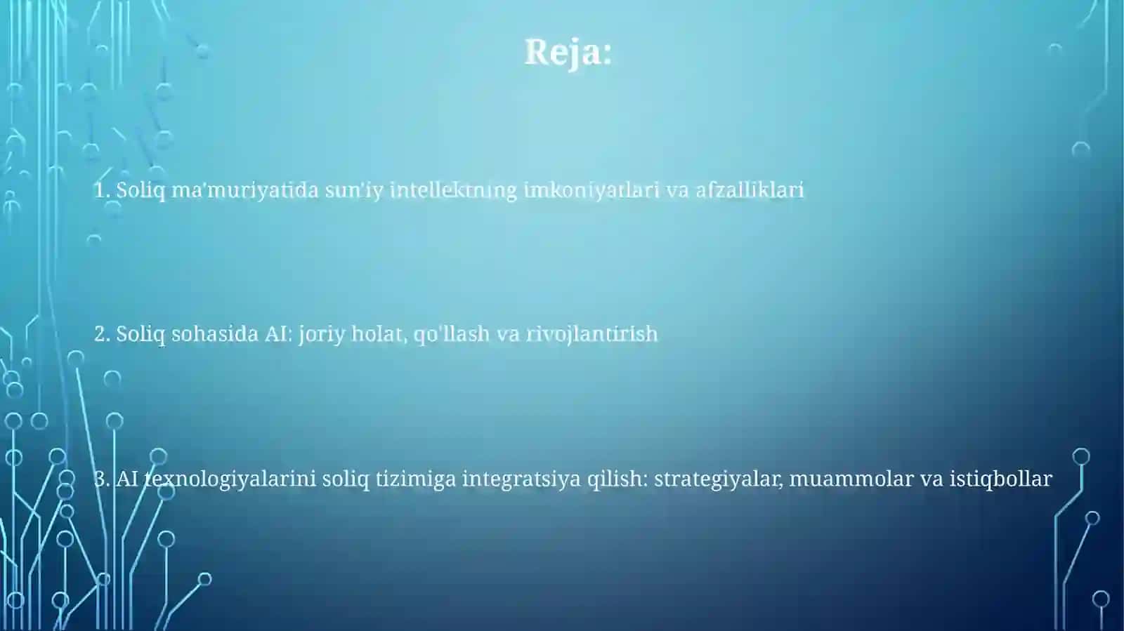 Soliq ma'muriyatida sun'iy intellekt texnologiyalari 2