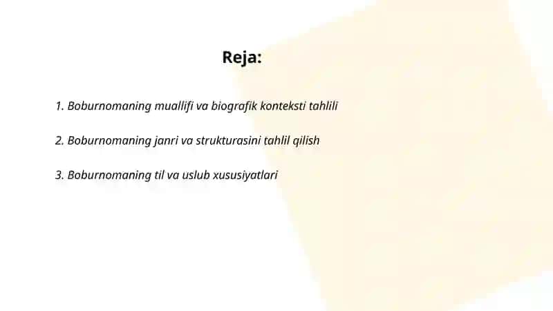 Boburnoma asari tahlili 2