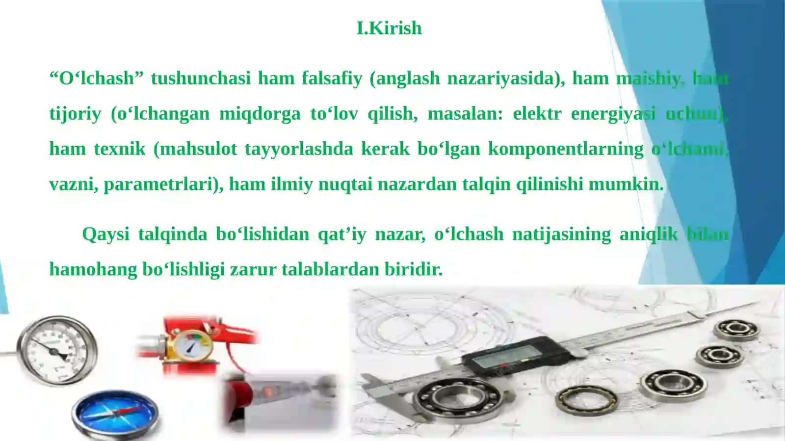 O‘lchash vositalarini kalibirlash noaniqligi 2