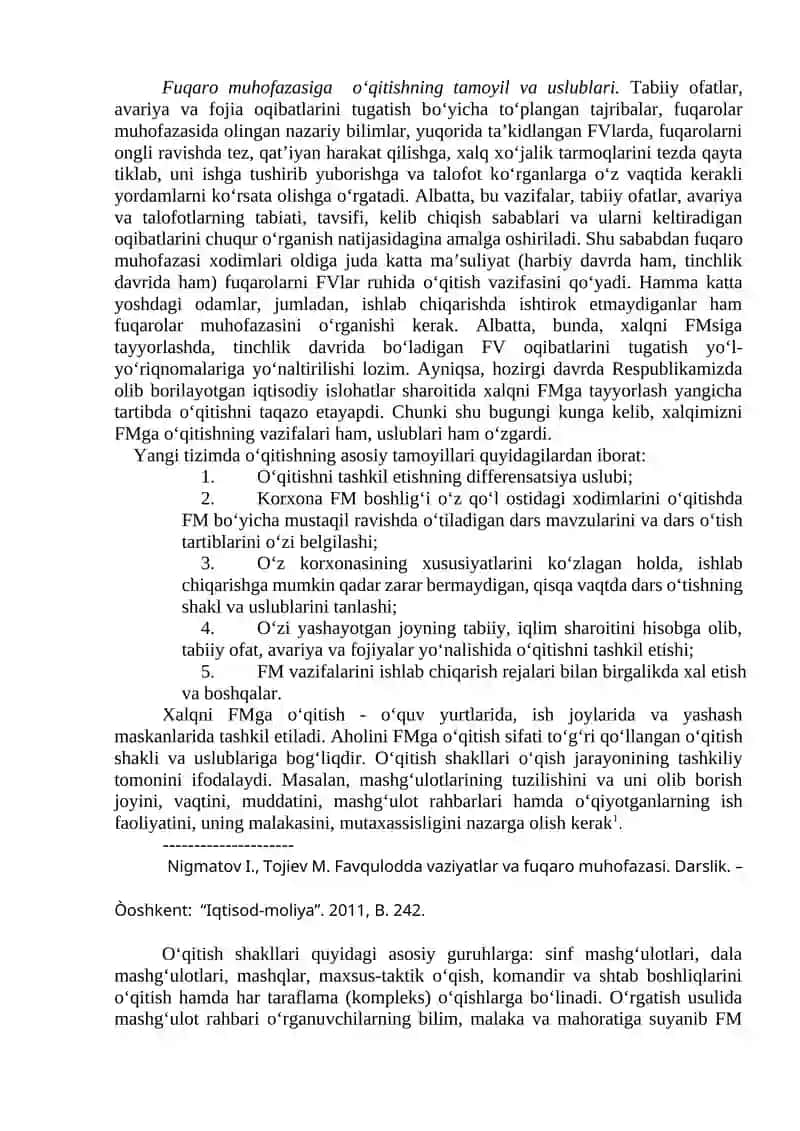 Aholini, moddiy va madaniy boyliklarni xavfsiz xududlarga evakuatsiya qilish 2