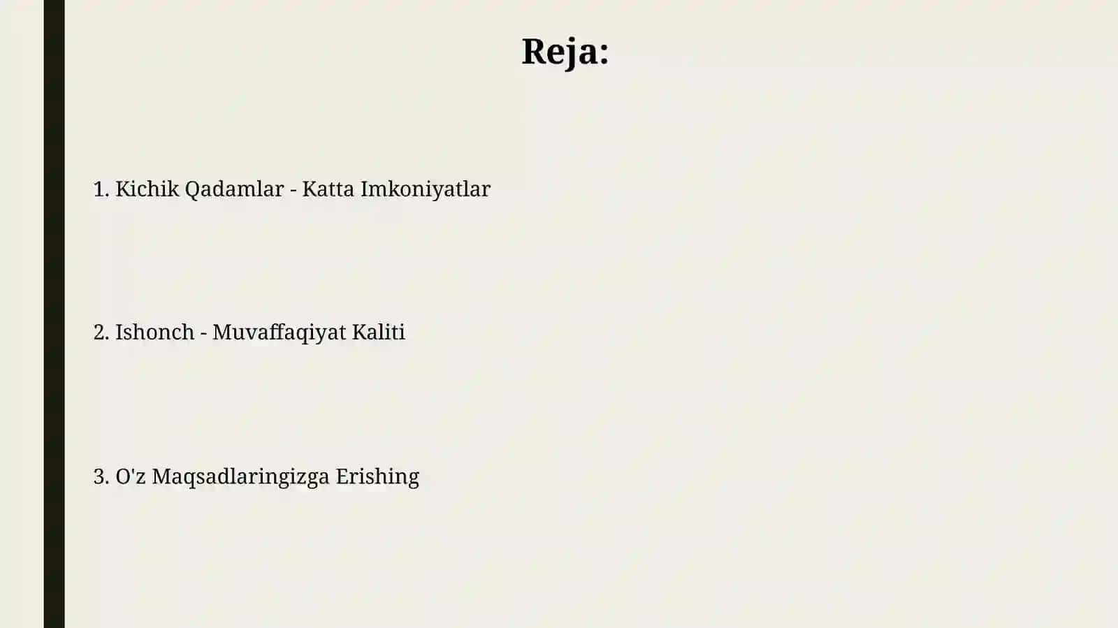 Kichik Qadamlar - Katta Imkoniyatlar 2