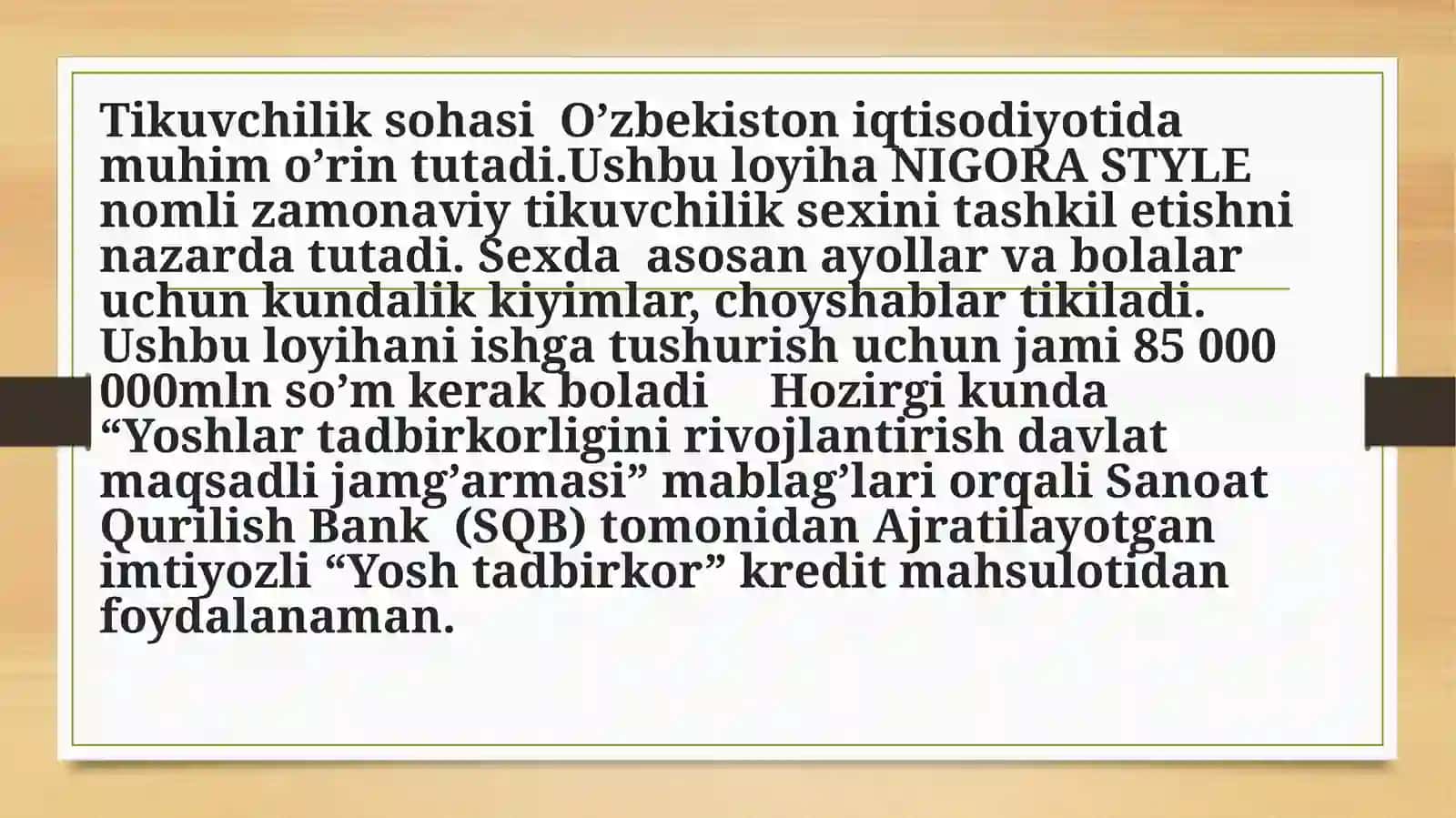 Nigora style 2