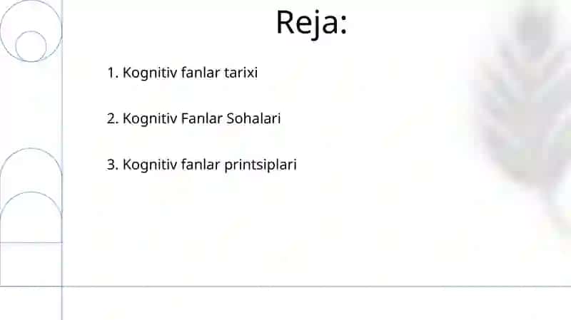Kognitiv tilshunoslik tarixi, sohalari, tamoyillari, ahamyati va rivojlanishi 2