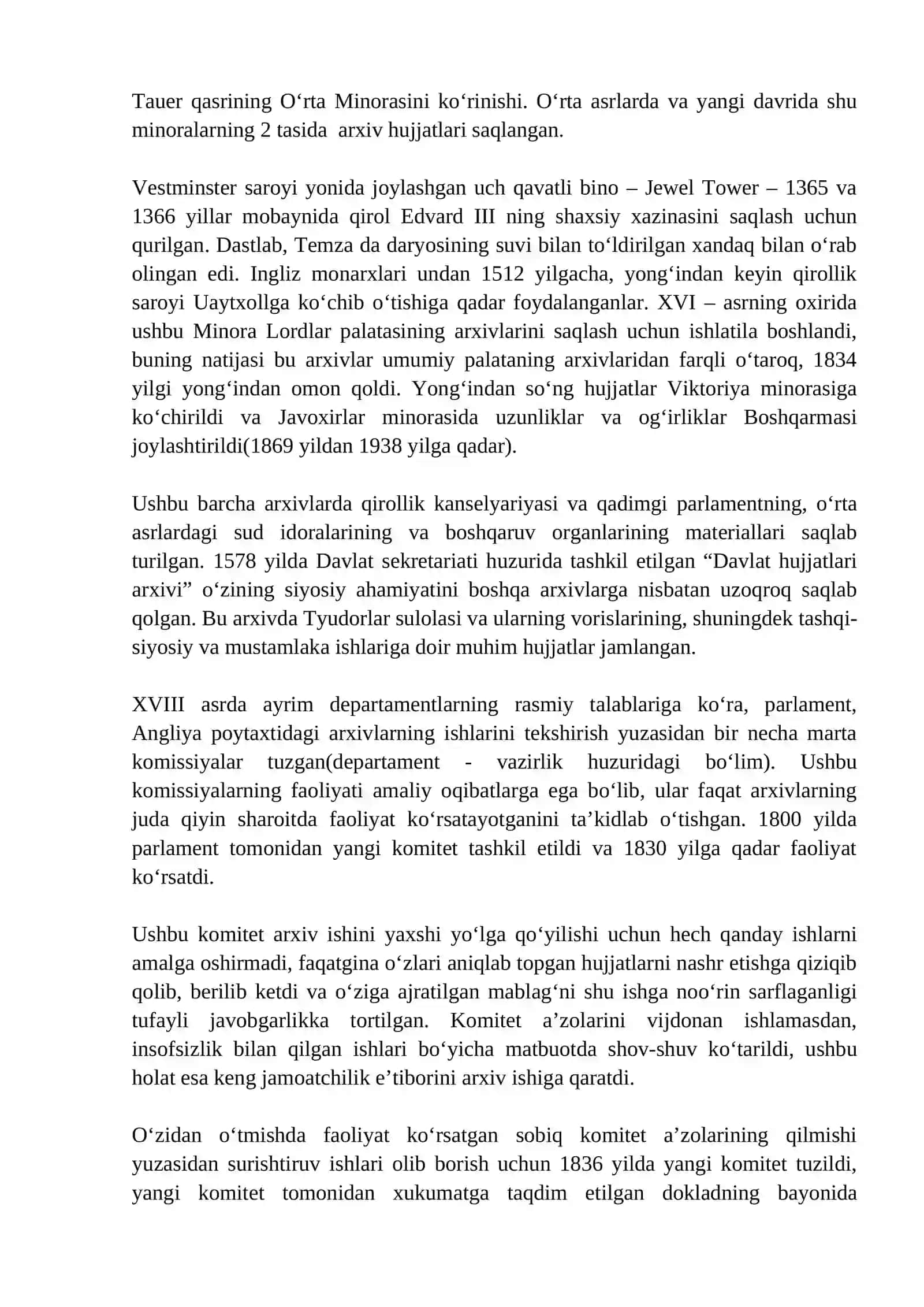 Angliya qirollari arxivlari (Vestminster, Tauer, Kapella) 2