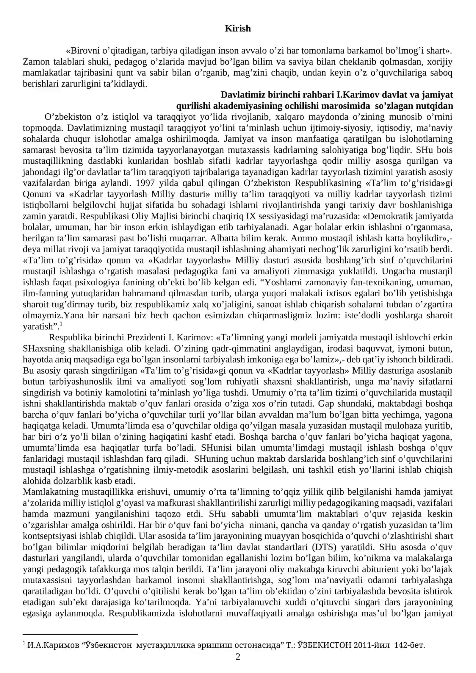 Boshlang’ich sinf o’qituvchisining kommunikativ qobiliyatlari 2