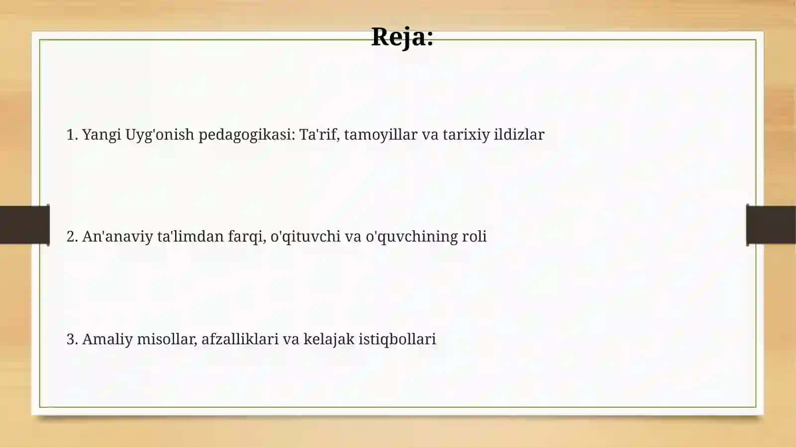 Yangi Uyg'onish pedagogikasi 2