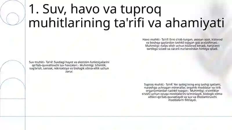 Suv Havo Va Tuproq Muhitlari Va Ularni Ifloslanishi 2