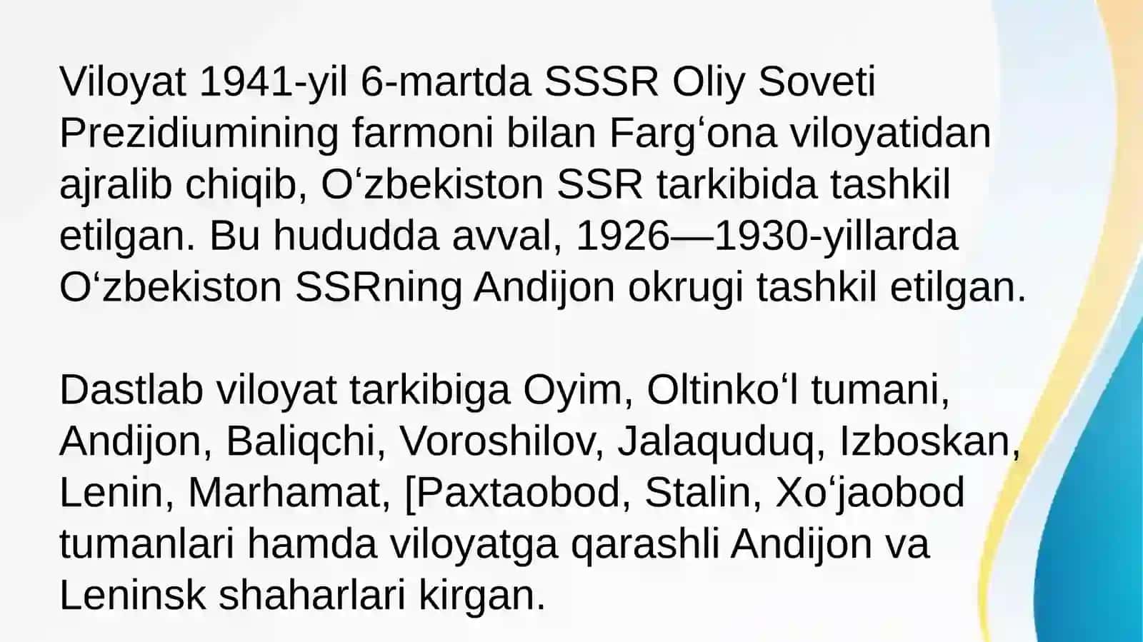 Andijon viloyatining shaharlari 2