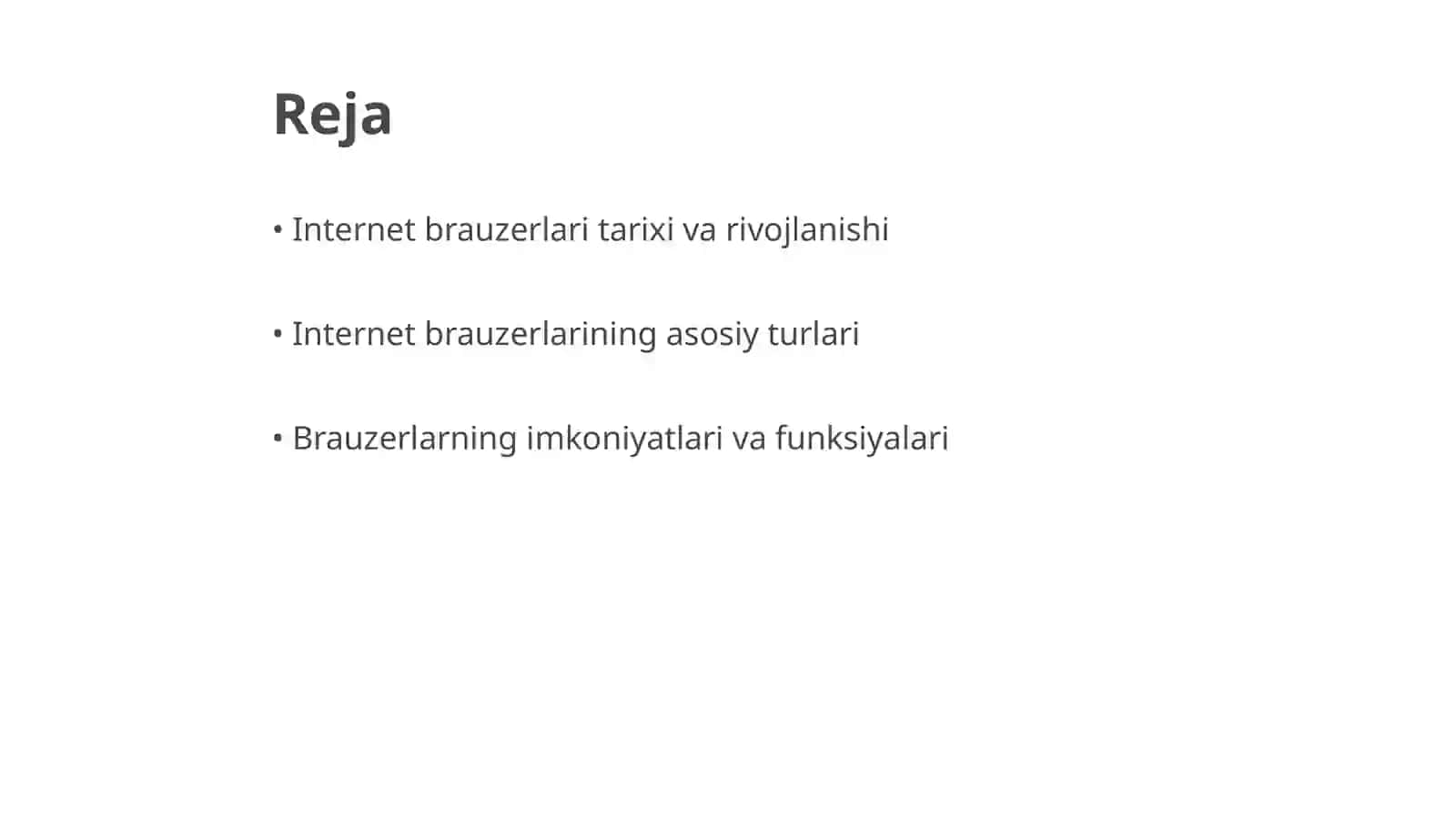 Internet brauzerlari va uning imkoniyatlari 2